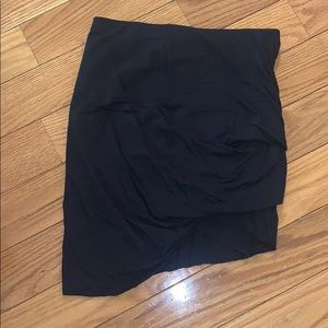 Black asymmetrical skirt